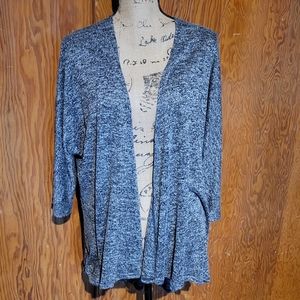 LuLaRoe Cardigan Sz Medium Marbled Black